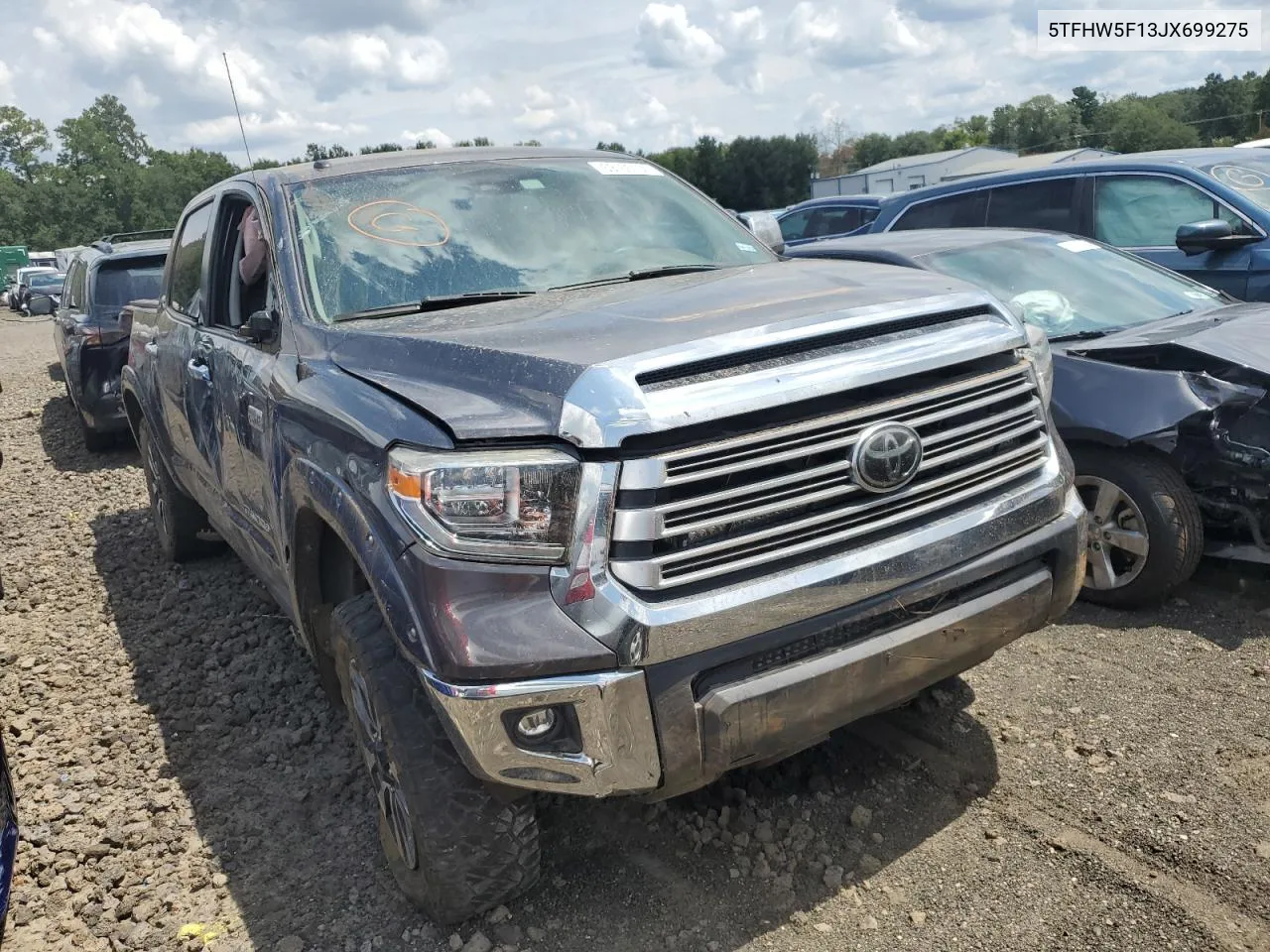 2018 Toyota Tundra Crewmax Limited VIN: 5TFHW5F13JX699275 Lot: 69155134