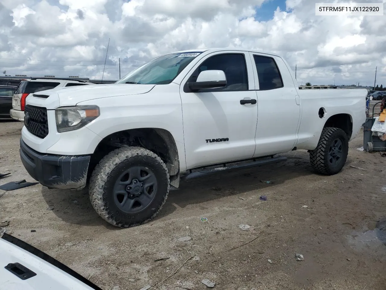 2018 Toyota Tundra Double Cab Sr VIN: 5TFRM5F11JX122920 Lot: 69669404