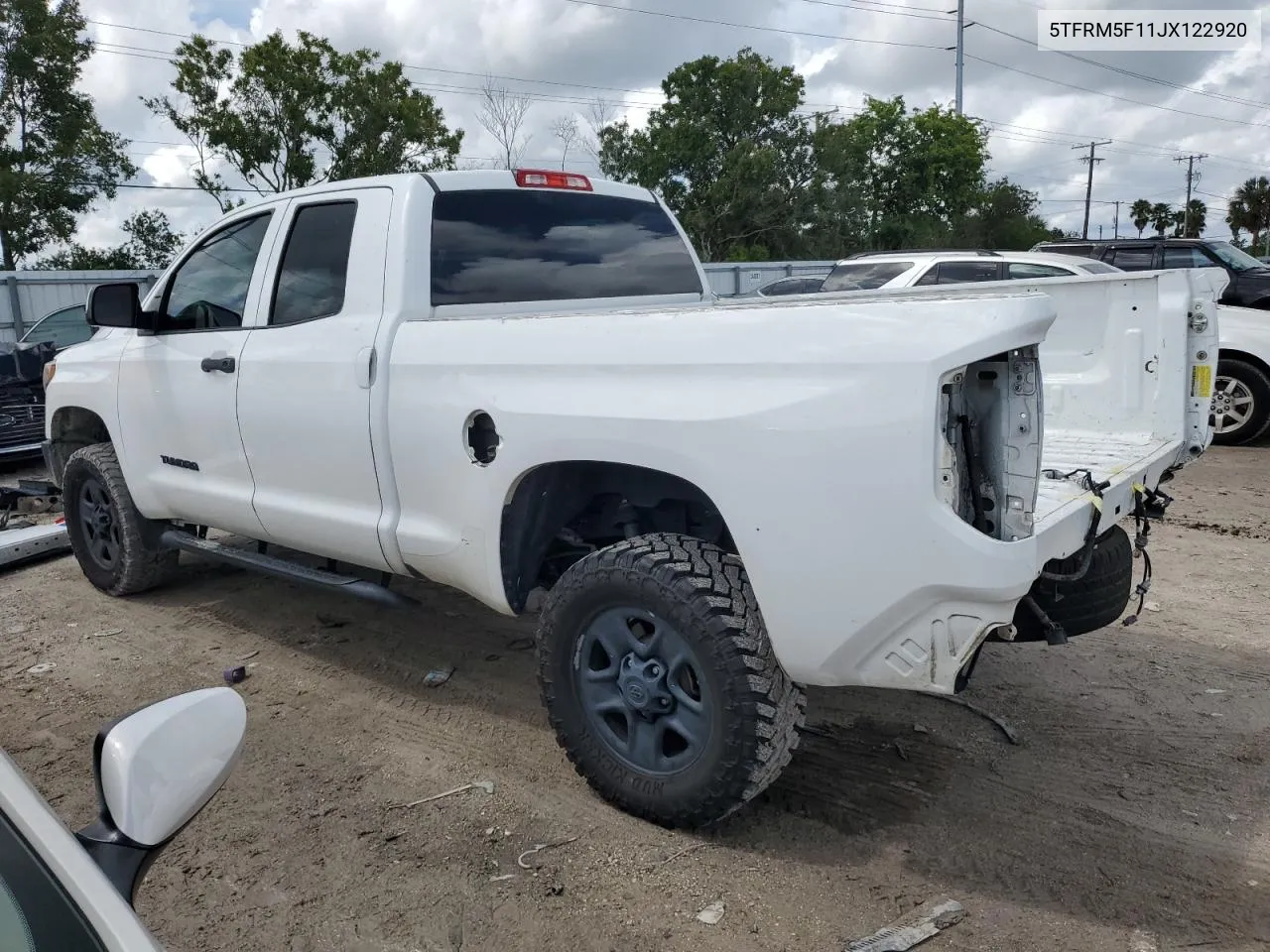 2018 Toyota Tundra Double Cab Sr VIN: 5TFRM5F11JX122920 Lot: 69669404