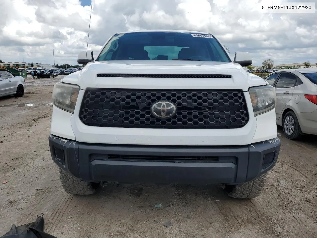 2018 Toyota Tundra Double Cab Sr VIN: 5TFRM5F11JX122920 Lot: 69669404