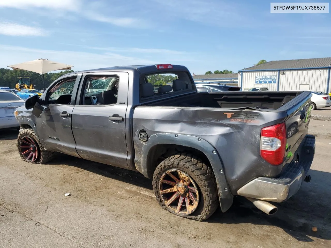 2018 Toyota Tundra Crewmax Sr5 VIN: 5TFDW5F19JX738577 Lot: 69754894