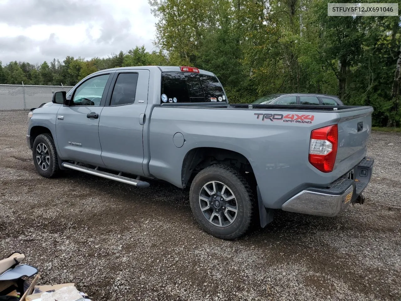 2018 Toyota Tundra Double Cab Sr VIN: 5TFUY5F12JX691046 Lot: 70033474