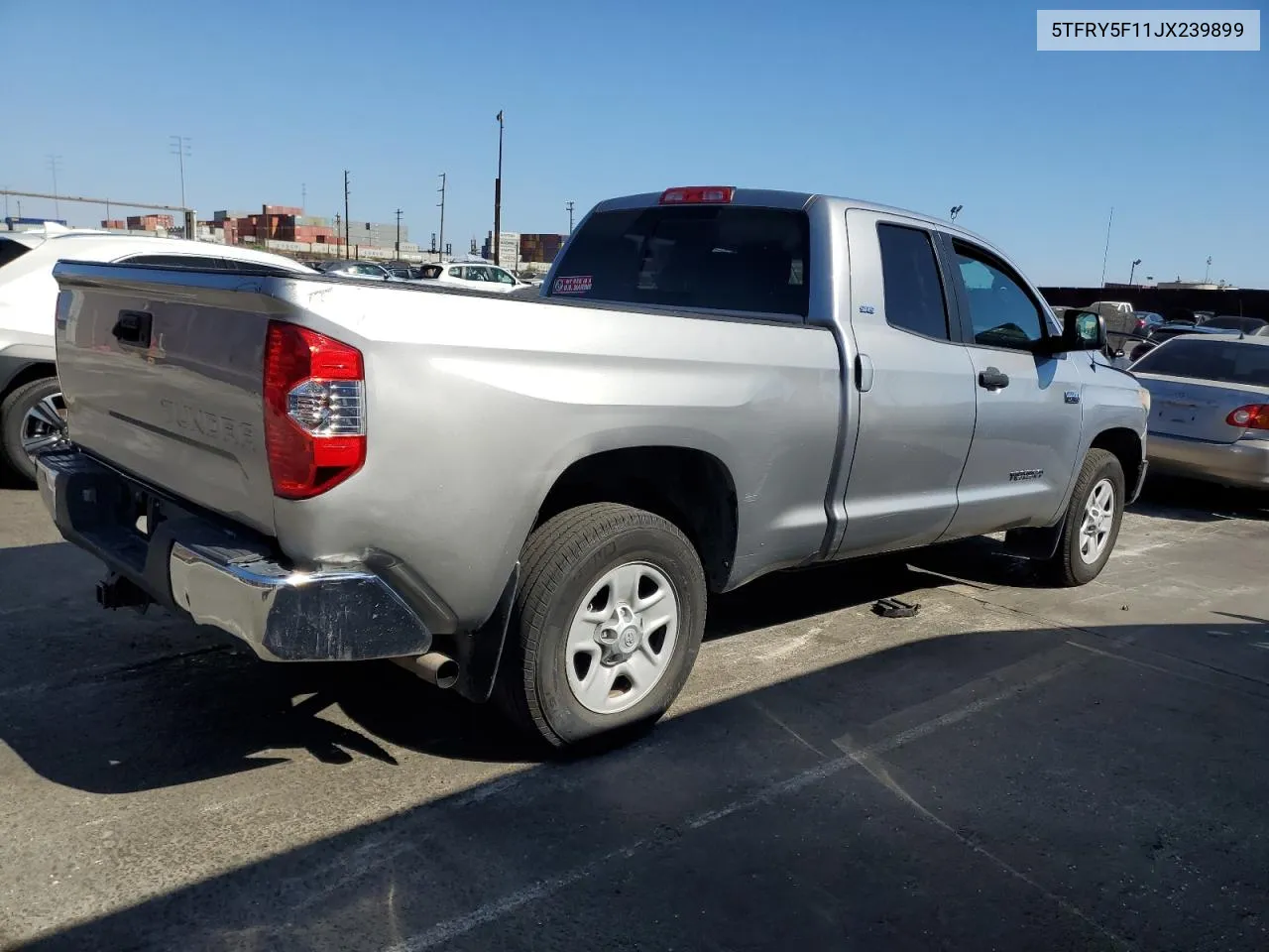 2018 Toyota Tundra Double Cab Sr VIN: 5TFRY5F11JX239899 Lot: 70477834