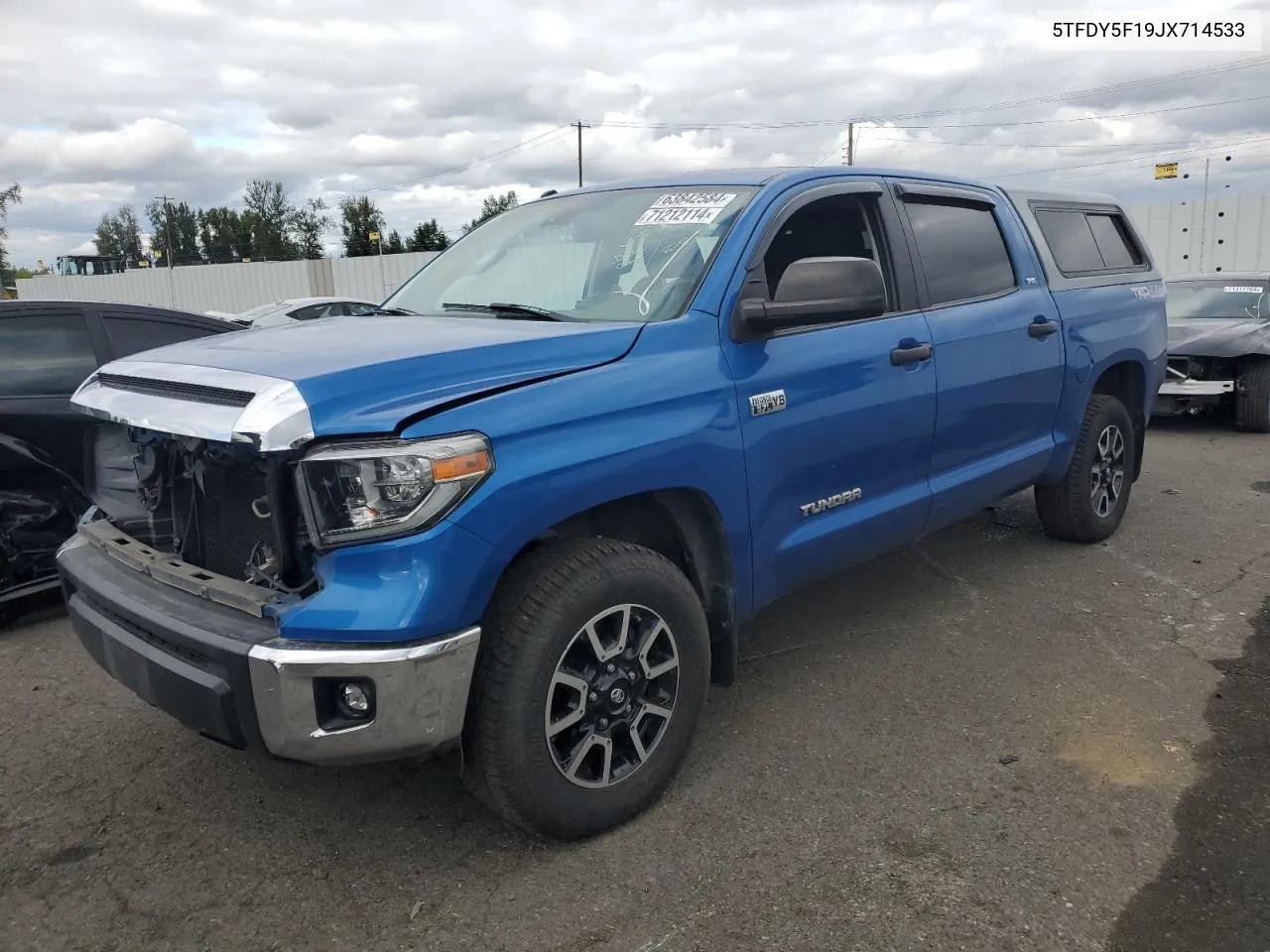 2018 Toyota Tundra Crewmax Sr5 VIN: 5TFDY5F19JX714533 Lot: 71212114