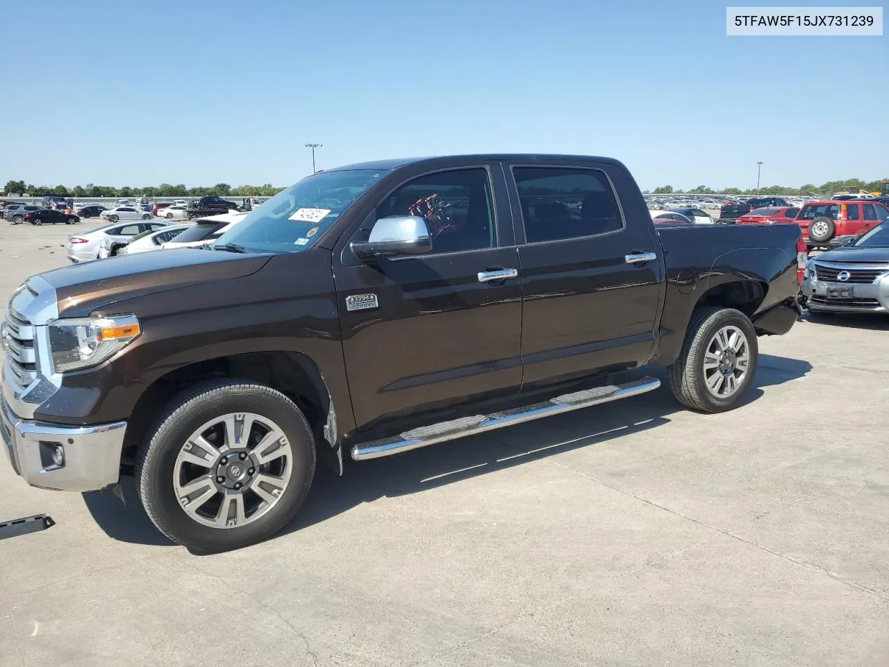 2018 Toyota Tundra Crewmax 1794 VIN: 5TFAW5F15JX731239 Lot: 71424624