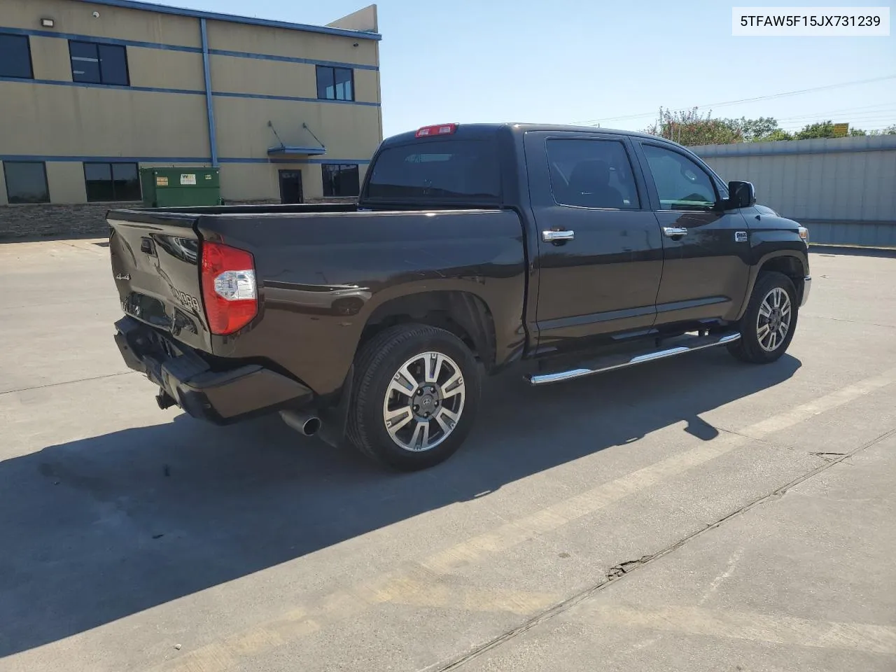 2018 Toyota Tundra Crewmax 1794 VIN: 5TFAW5F15JX731239 Lot: 71424624