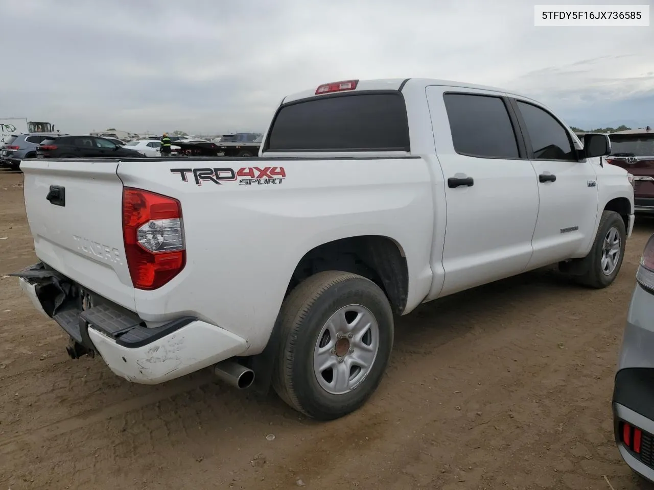 2018 Toyota Tundra Crewmax Sr5 VIN: 5TFDY5F16JX736585 Lot: 71599454