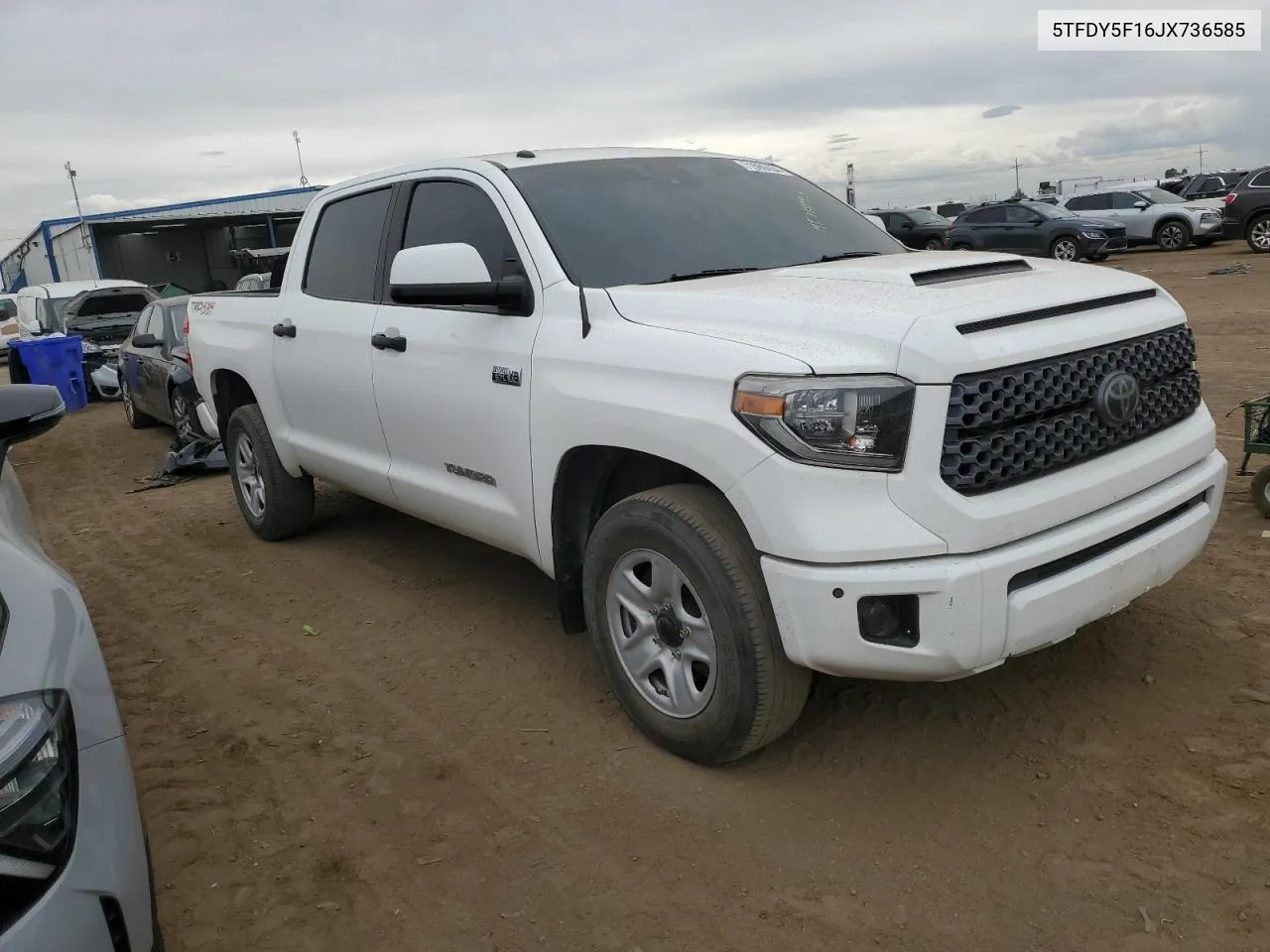 2018 Toyota Tundra Crewmax Sr5 VIN: 5TFDY5F16JX736585 Lot: 71599454