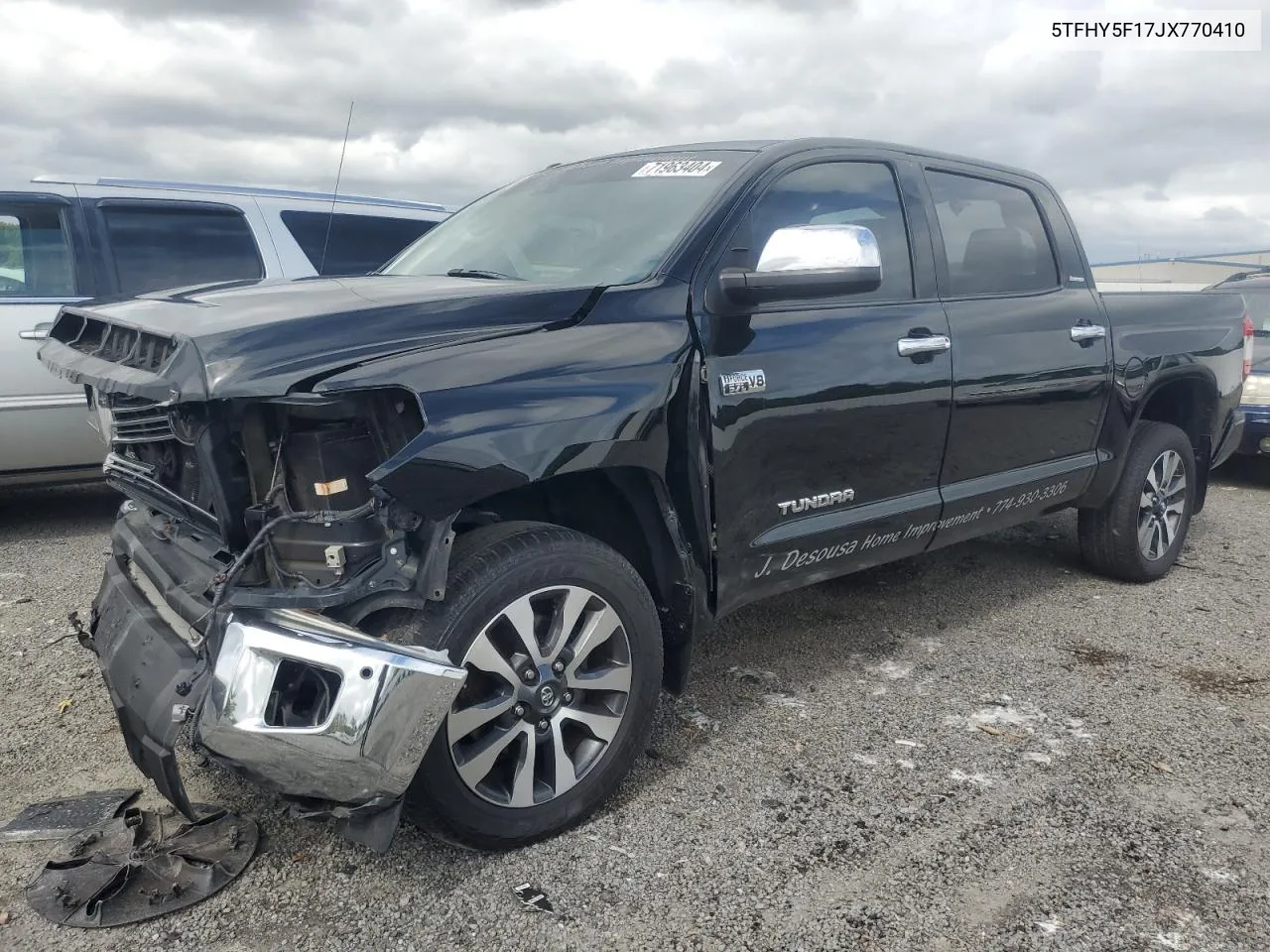 2018 Toyota Tundra Crewmax Limited VIN: 5TFHY5F17JX770410 Lot: 71963404