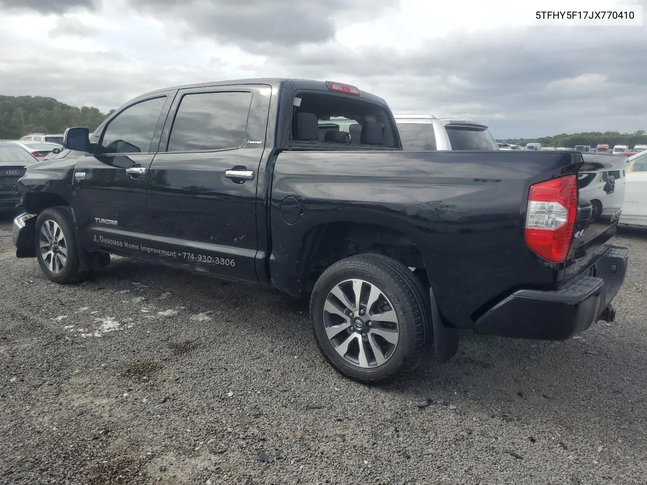 2018 Toyota Tundra Crewmax Limited VIN: 5TFHY5F17JX770410 Lot: 71963404