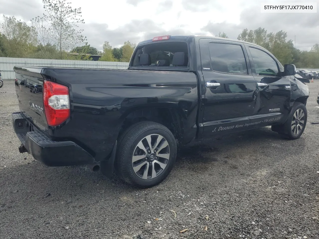 2018 Toyota Tundra Crewmax Limited VIN: 5TFHY5F17JX770410 Lot: 71963404