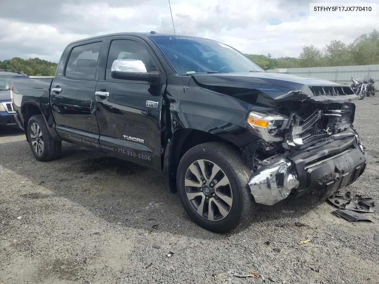 2018 Toyota Tundra Crewmax Limited VIN: 5TFHY5F17JX770410 Lot: 71963404