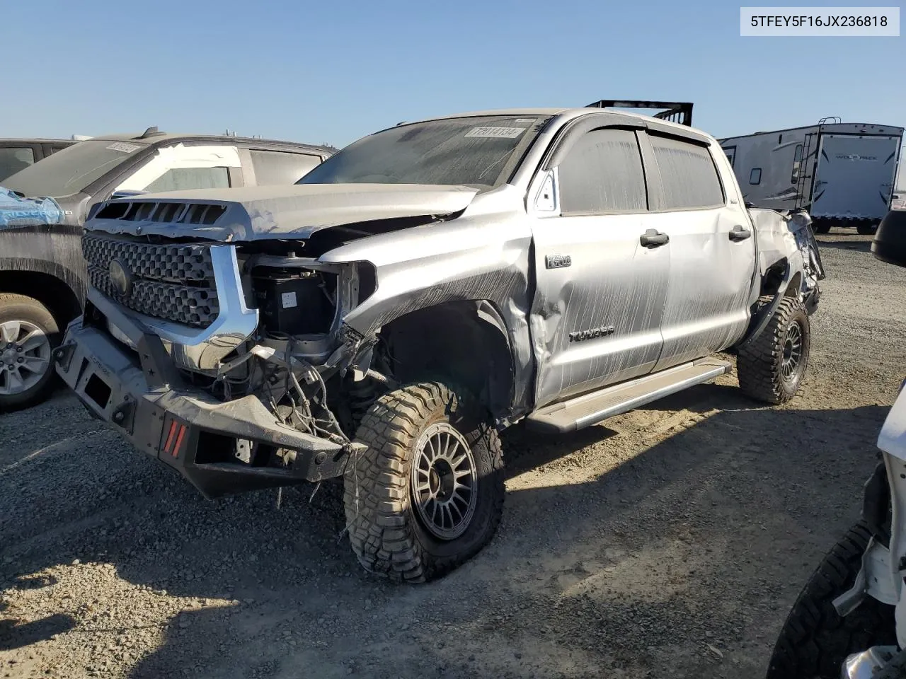 2018 Toyota Tundra Crewmax Sr5 VIN: 5TFEY5F16JX236818 Lot: 72014134