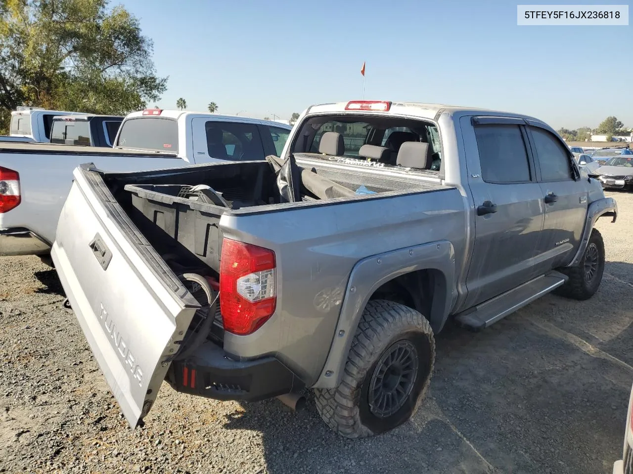 2018 Toyota Tundra Crewmax Sr5 VIN: 5TFEY5F16JX236818 Lot: 72014134