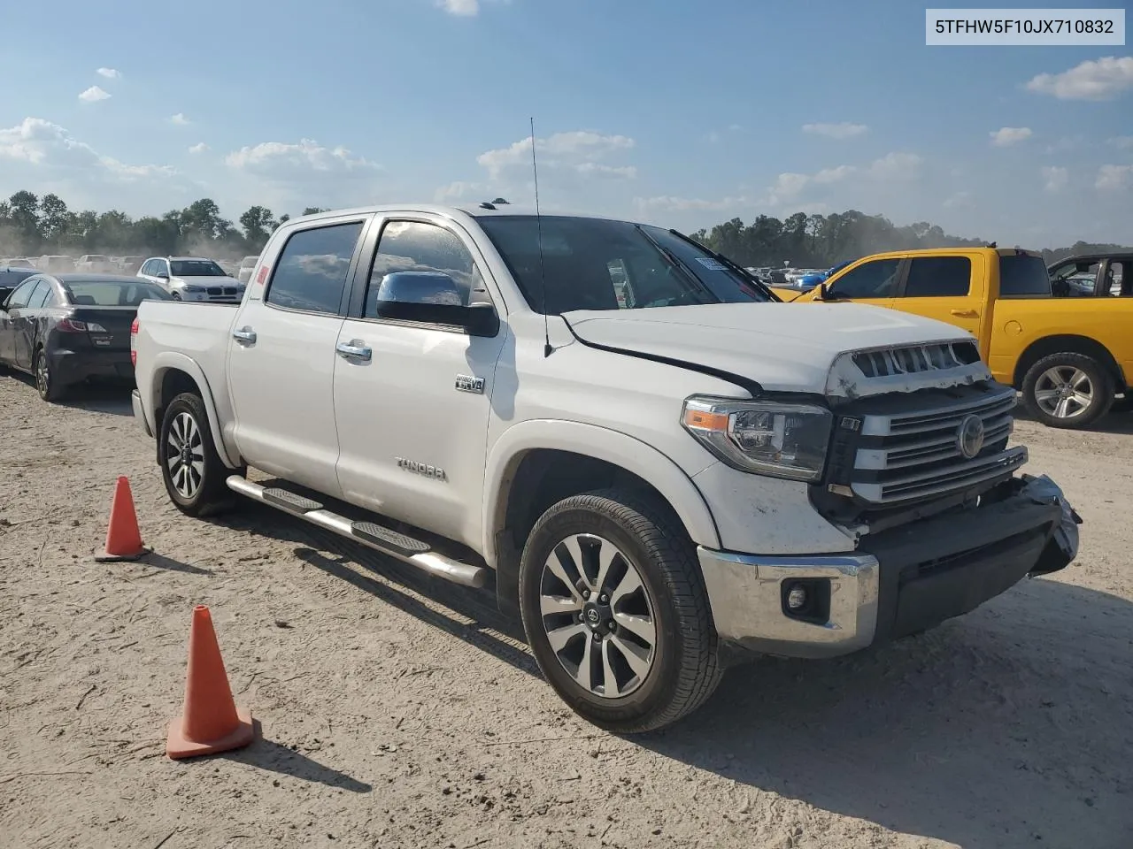 2018 Toyota Tundra Crewmax Limited VIN: 5TFHW5F10JX710832 Lot: 72253204