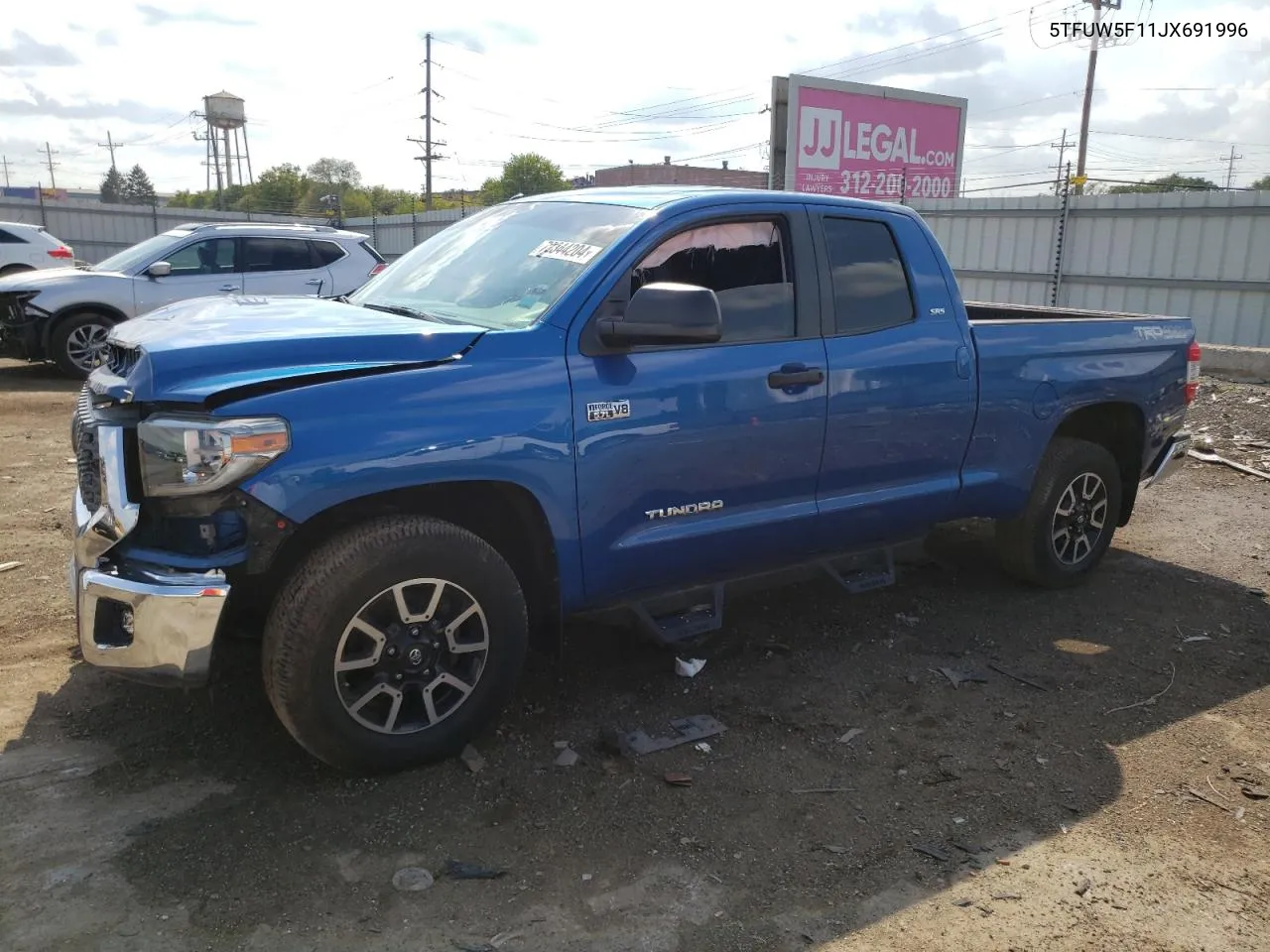 2018 Toyota Tundra Double Cab Sr VIN: 5TFUW5F11JX691996 Lot: 72344204