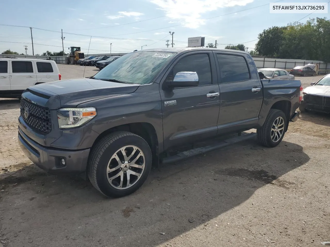 2018 Toyota Tundra Crewmax 1794 VIN: 5TFAW5F13JX736293 Lot: 72354754