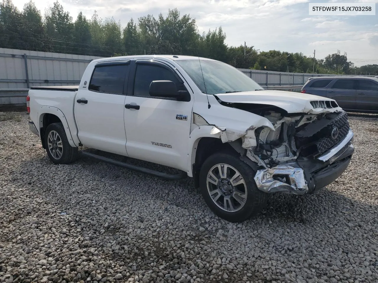 2018 Toyota Tundra Crewmax Sr5 VIN: 5TFDW5F15JX703258 Lot: 72618774