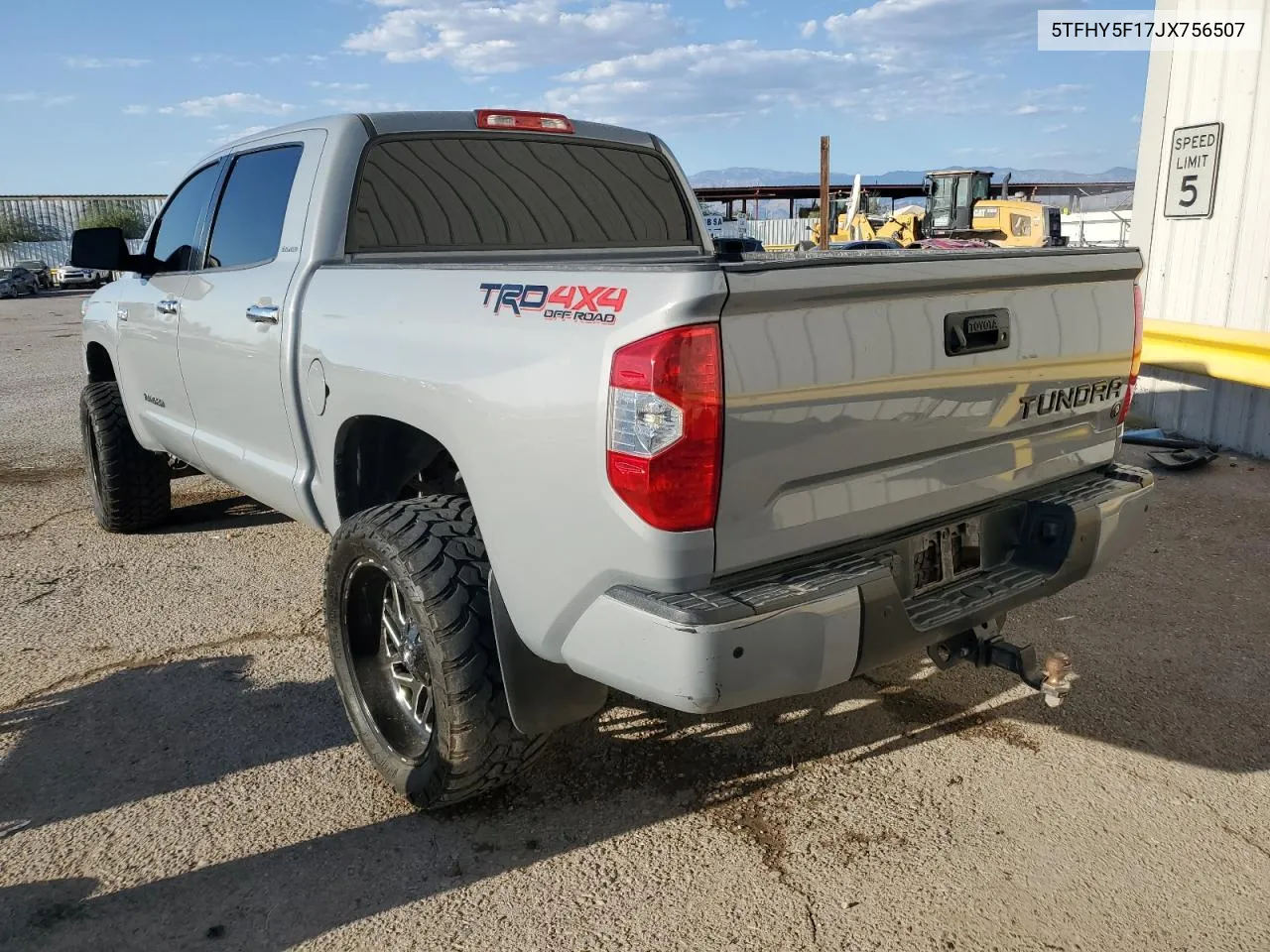 2018 Toyota Tundra Crewmax Limited VIN: 5TFHY5F17JX756507 Lot: 72684434