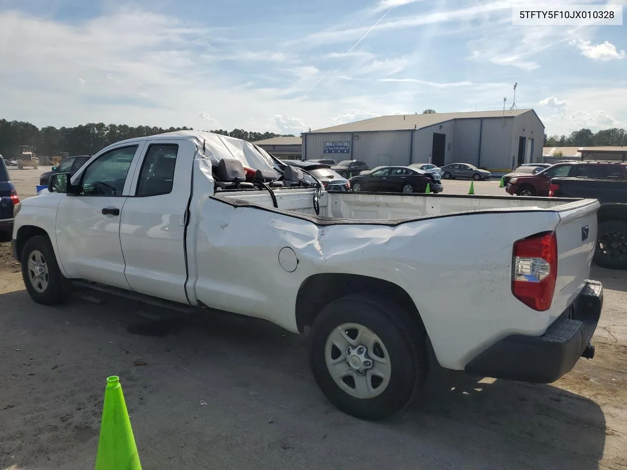 2018 Toyota Tundra Double Cab Sr VIN: 5TFTY5F10JX010328 Lot: 72822784