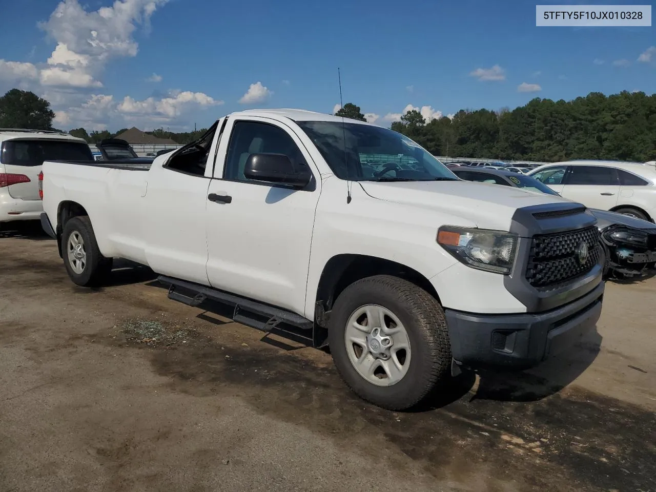 2018 Toyota Tundra Double Cab Sr VIN: 5TFTY5F10JX010328 Lot: 72822784