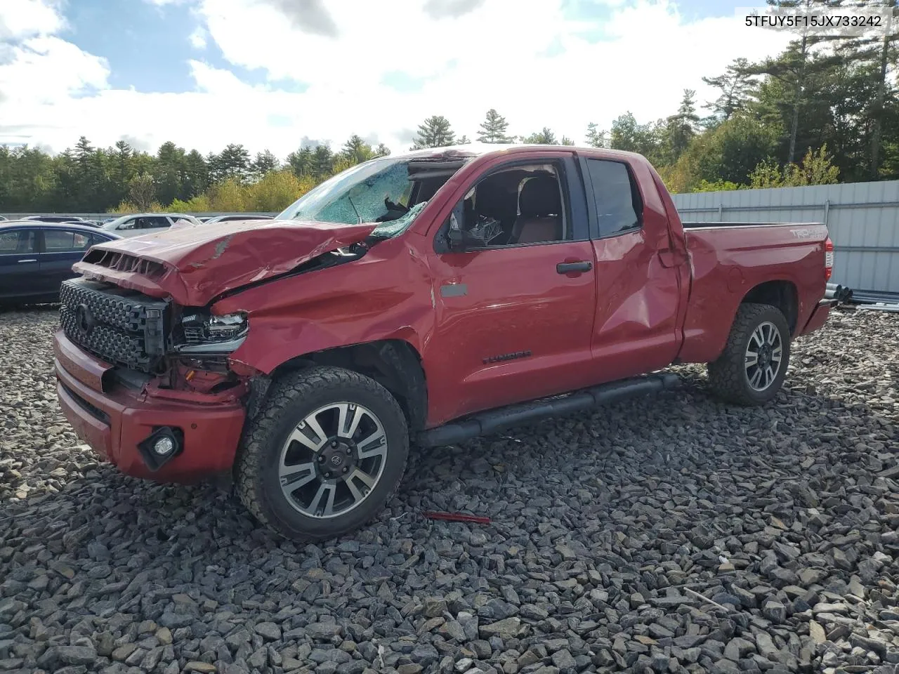 5TFUY5F15JX733242 2018 Toyota Tundra Double Cab Sr