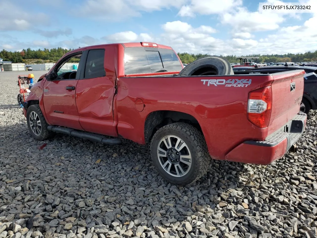 2018 Toyota Tundra Double Cab Sr VIN: 5TFUY5F15JX733242 Lot: 73406434