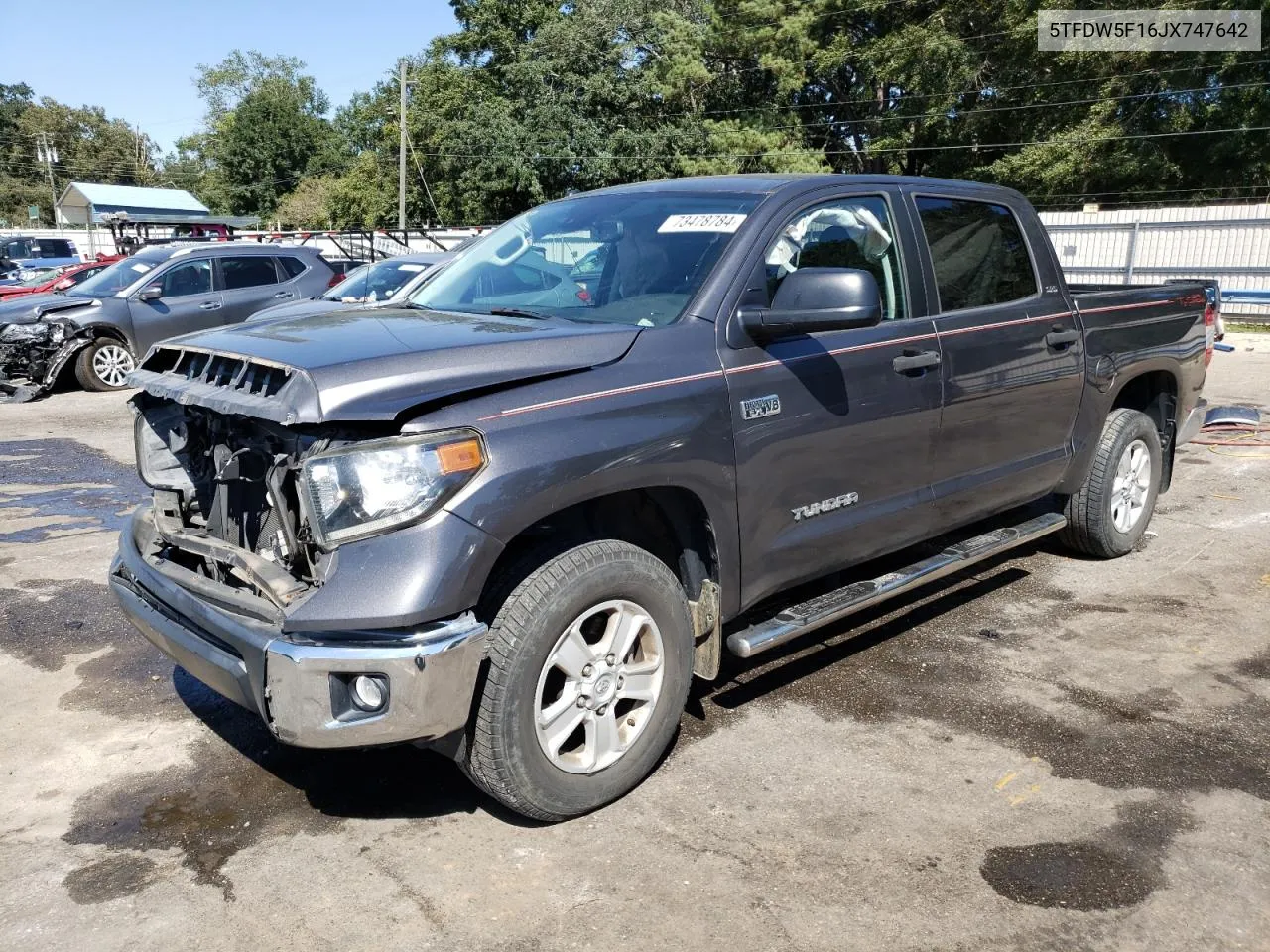 2018 Toyota Tundra Crewmax Sr5 VIN: 5TFDW5F16JX747642 Lot: 73478784