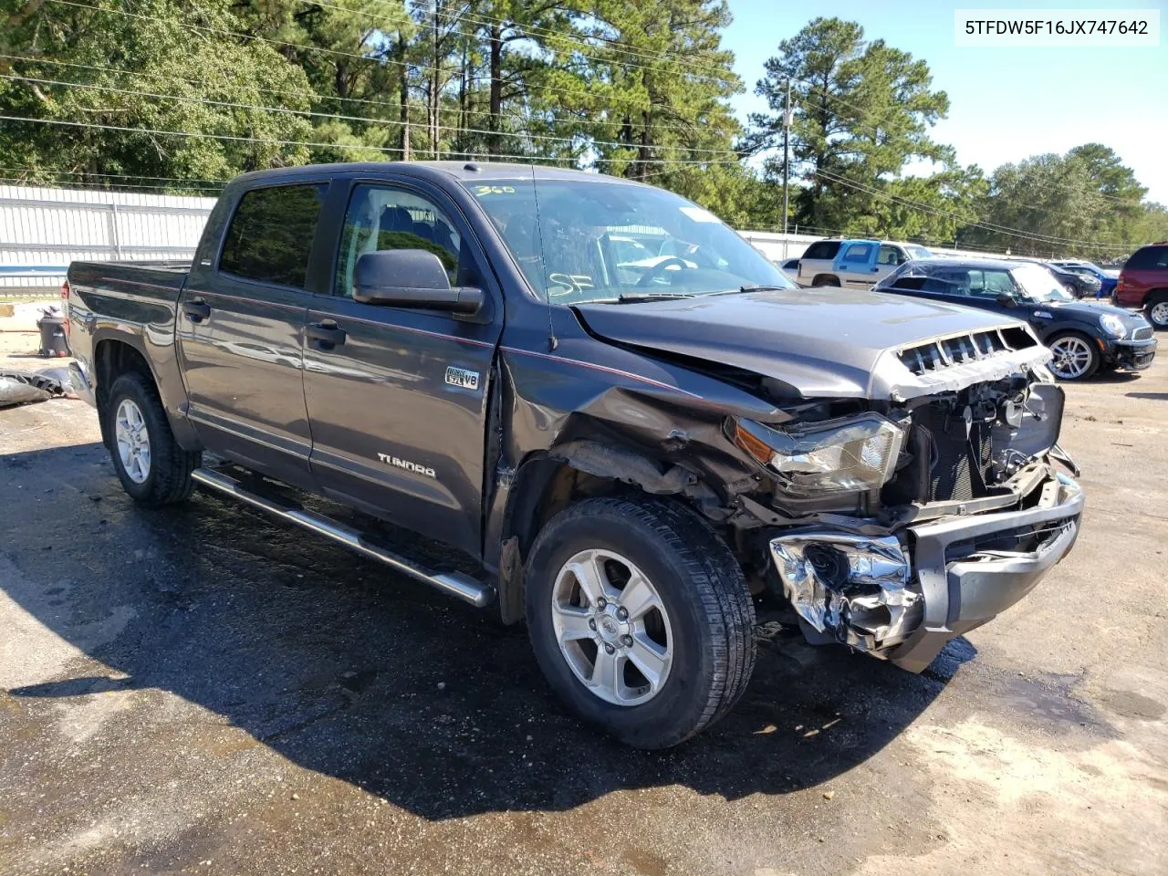 2018 Toyota Tundra Crewmax Sr5 VIN: 5TFDW5F16JX747642 Lot: 73478784