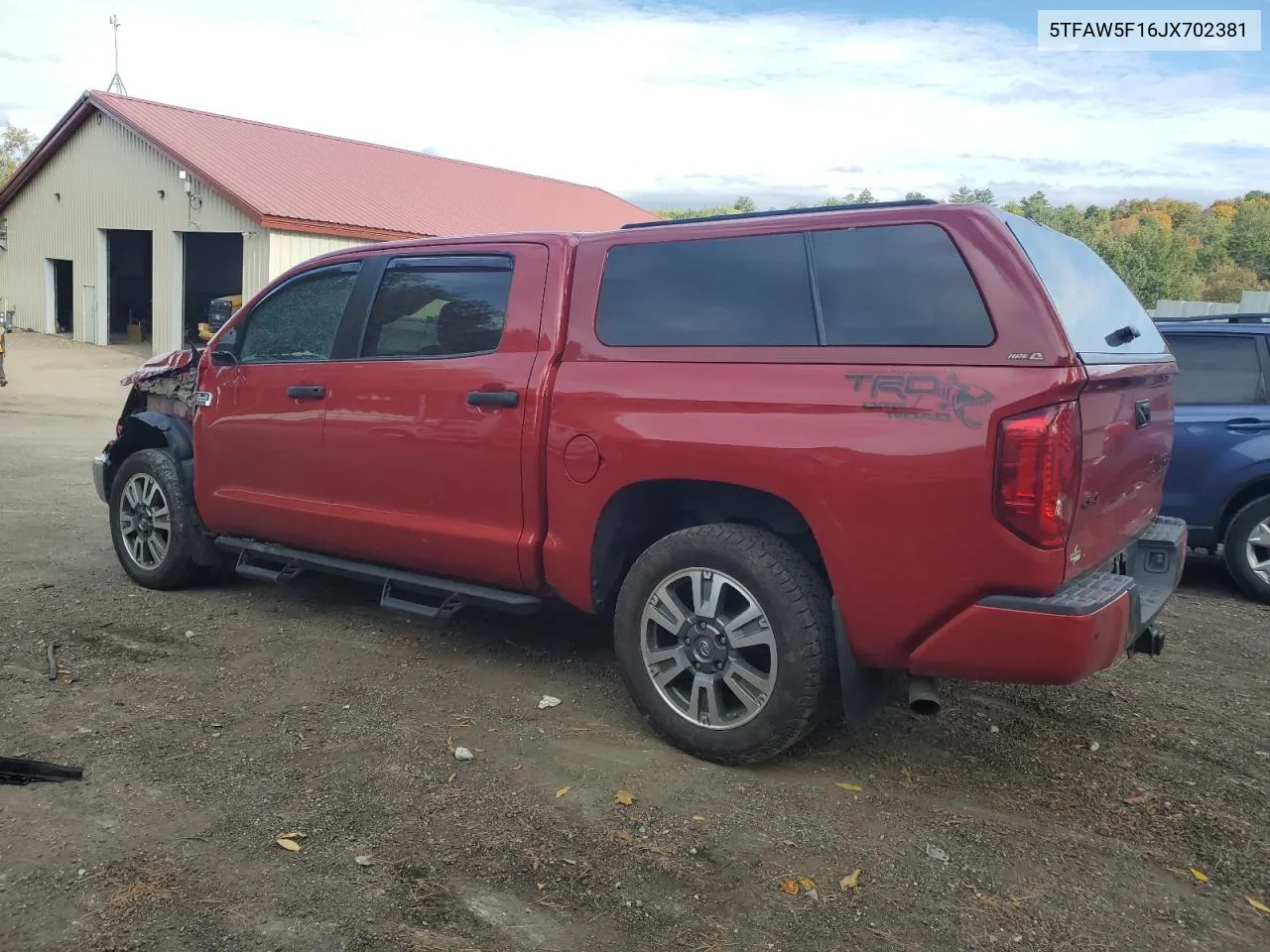 2018 Toyota Tundra Crewmax 1794 VIN: 5TFAW5F16JX702381 Lot: 73678224