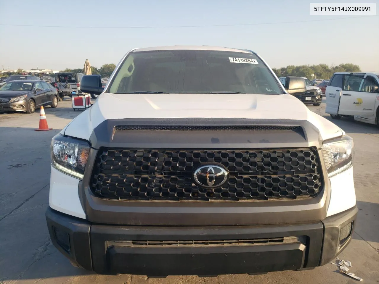 2018 Toyota Tundra Double Cab Sr VIN: 5TFTY5F14JX009991 Lot: 74119354