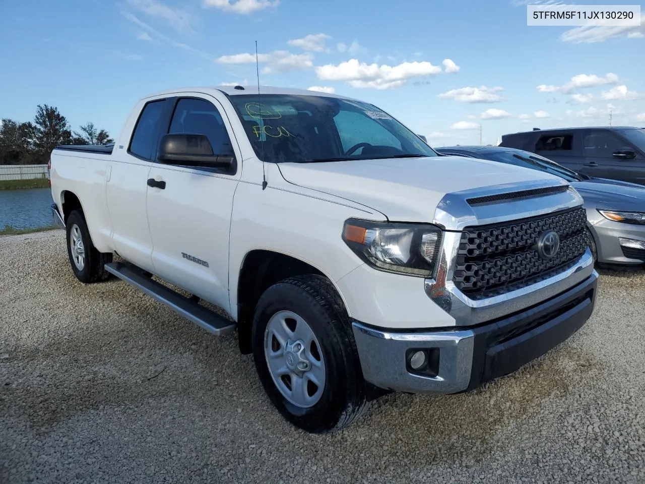 2018 Toyota Tundra Double Cab Sr VIN: 5TFRM5F11JX130290 Lot: 74195064