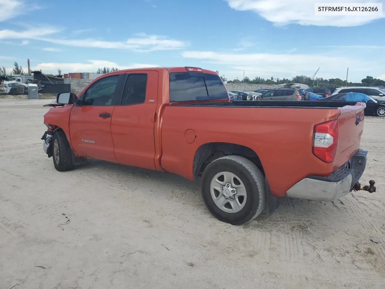 5TFRM5F16JX126266 2018 Toyota Tundra Double Cab Sr