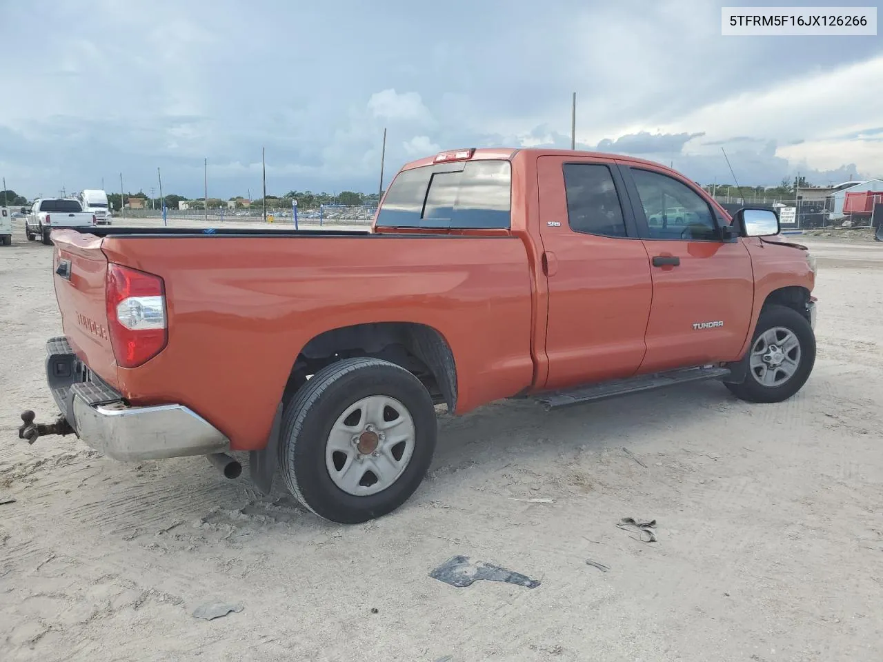 2018 Toyota Tundra Double Cab Sr VIN: 5TFRM5F16JX126266 Lot: 74276684