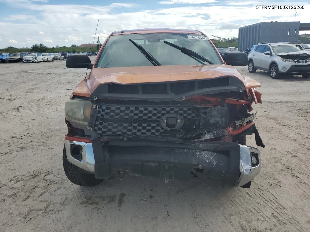 5TFRM5F16JX126266 2018 Toyota Tundra Double Cab Sr