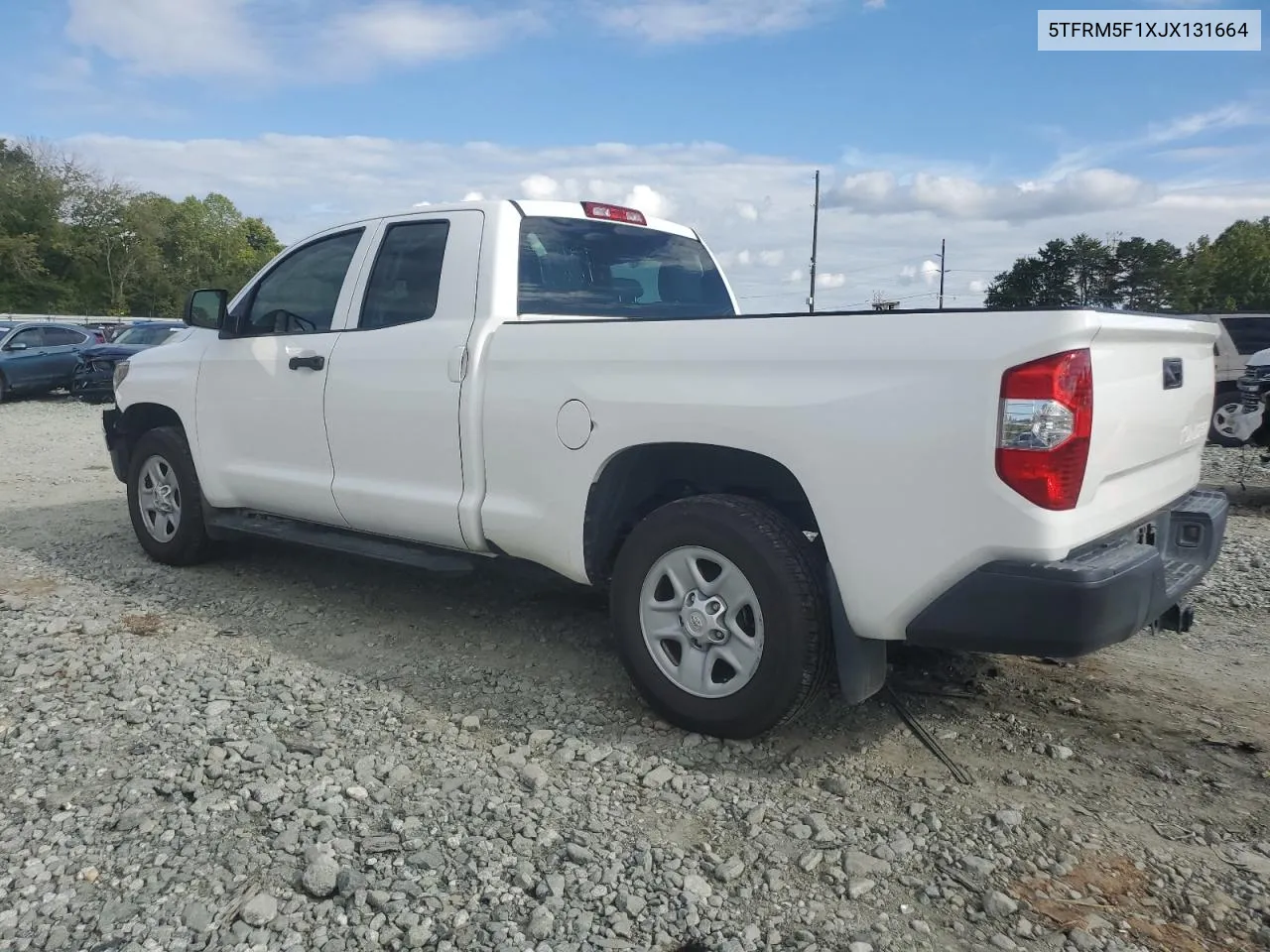 2018 Toyota Tundra Double Cab Sr VIN: 5TFRM5F1XJX131664 Lot: 74320564