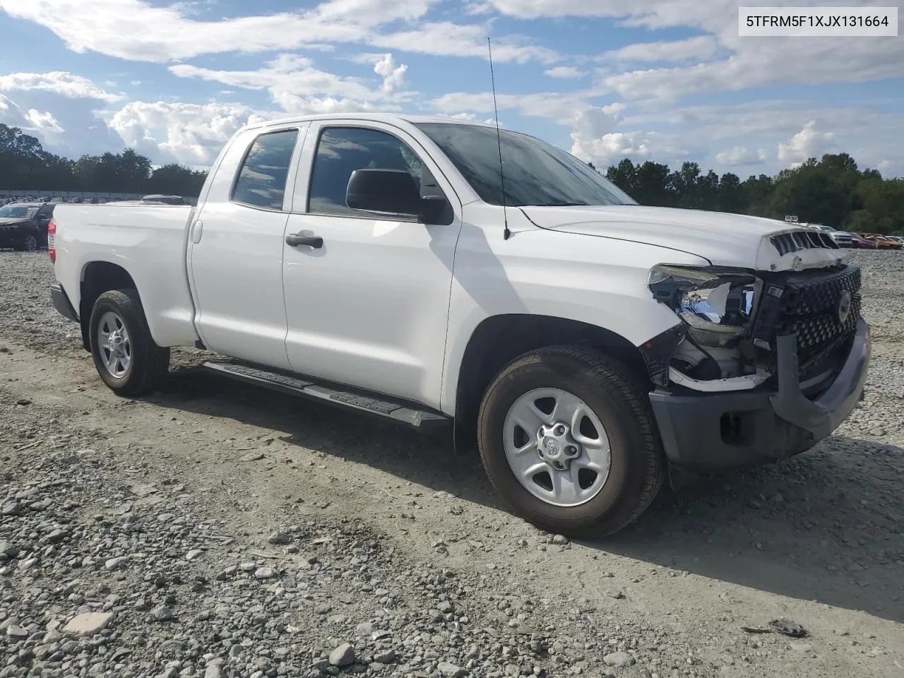 5TFRM5F1XJX131664 2018 Toyota Tundra Double Cab Sr