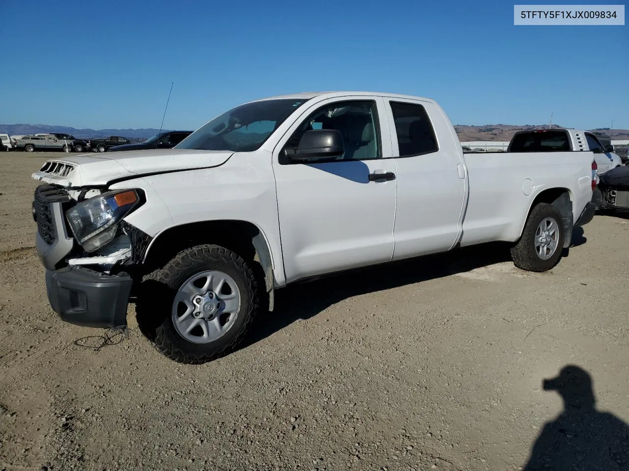 2018 Toyota Tundra Double Cab Sr VIN: 5TFTY5F1XJX009834 Lot: 74633534