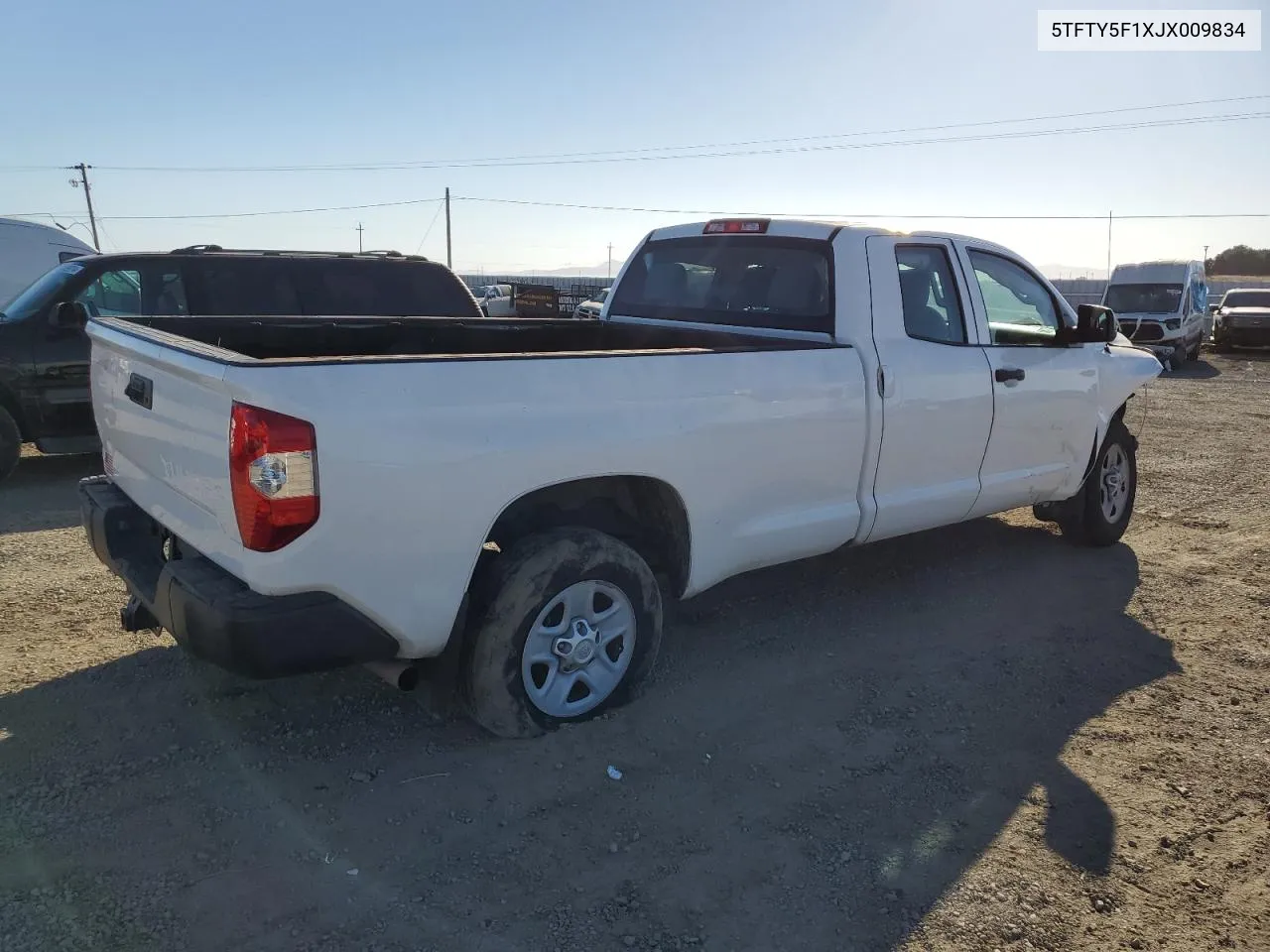 2018 Toyota Tundra Double Cab Sr VIN: 5TFTY5F1XJX009834 Lot: 74633534