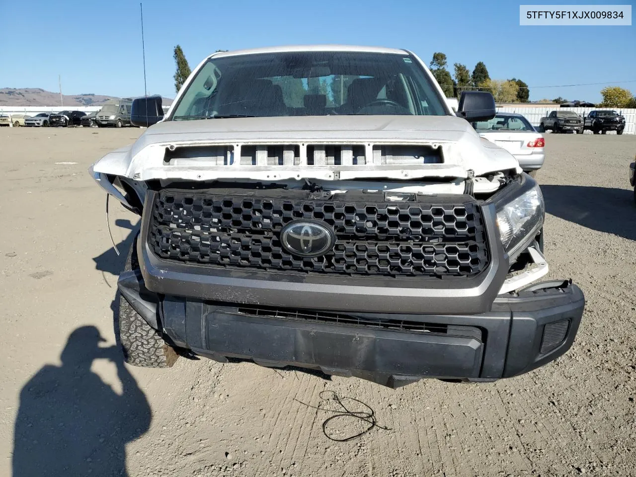 2018 Toyota Tundra Double Cab Sr VIN: 5TFTY5F1XJX009834 Lot: 74633534