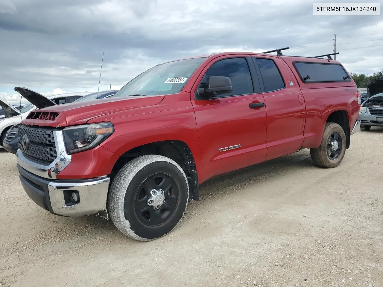 2018 Toyota Tundra Double Cab Sr VIN: 5TFRM5F16JX134240 Lot: 74800354