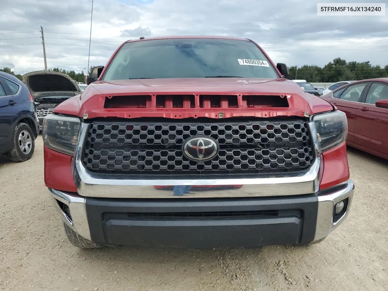 5TFRM5F16JX134240 2018 Toyota Tundra Double Cab Sr