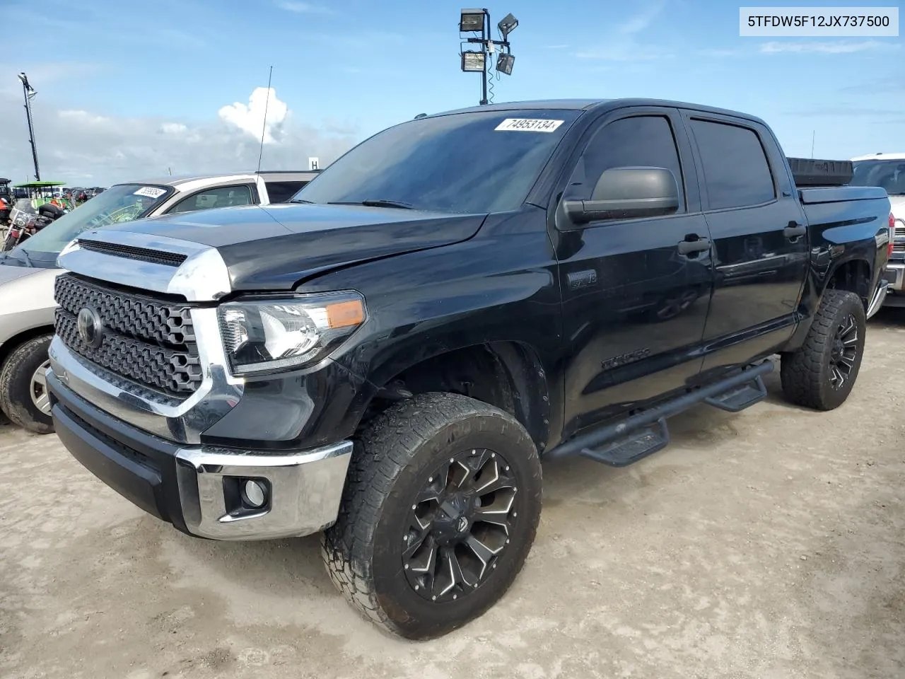 2018 Toyota Tundra Crewmax Sr5 VIN: 5TFDW5F12JX737500 Lot: 74953134