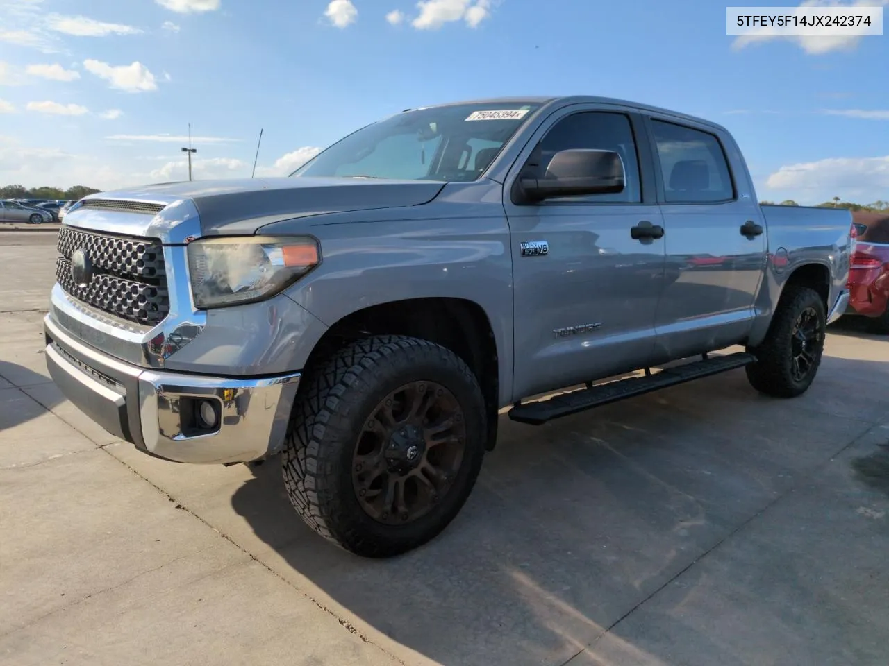 2018 Toyota Tundra Crewmax Sr5 VIN: 5TFEY5F14JX242374 Lot: 75045394