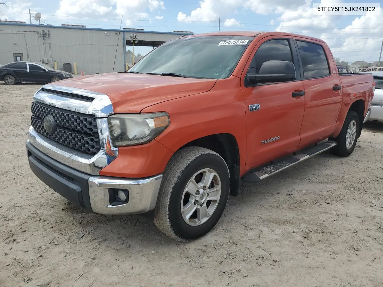 2018 Toyota Tundra Crewmax Sr5 VIN: 5TFEY5F15JX241802 Lot: 75075514