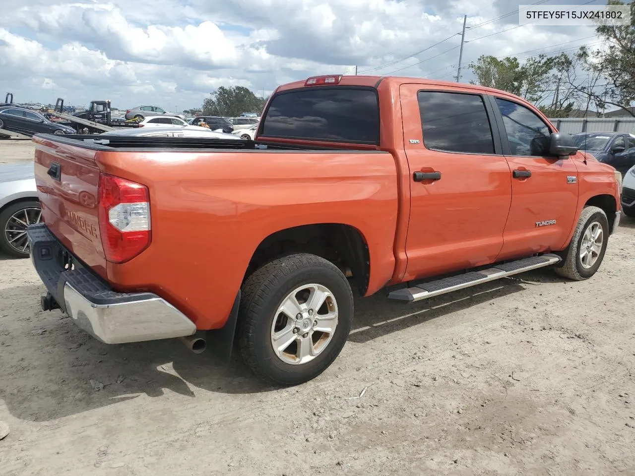 2018 Toyota Tundra Crewmax Sr5 VIN: 5TFEY5F15JX241802 Lot: 75075514