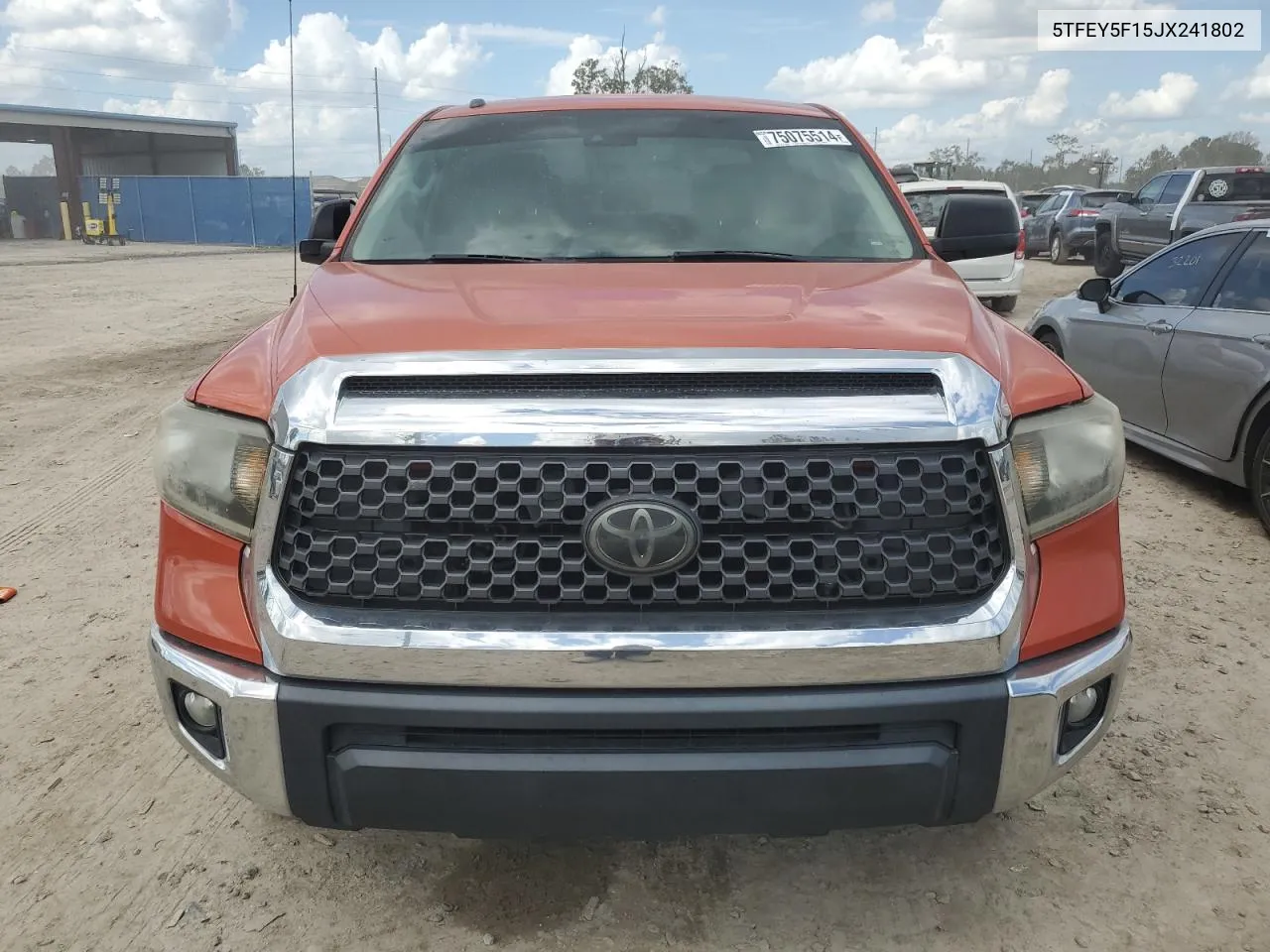 2018 Toyota Tundra Crewmax Sr5 VIN: 5TFEY5F15JX241802 Lot: 75075514