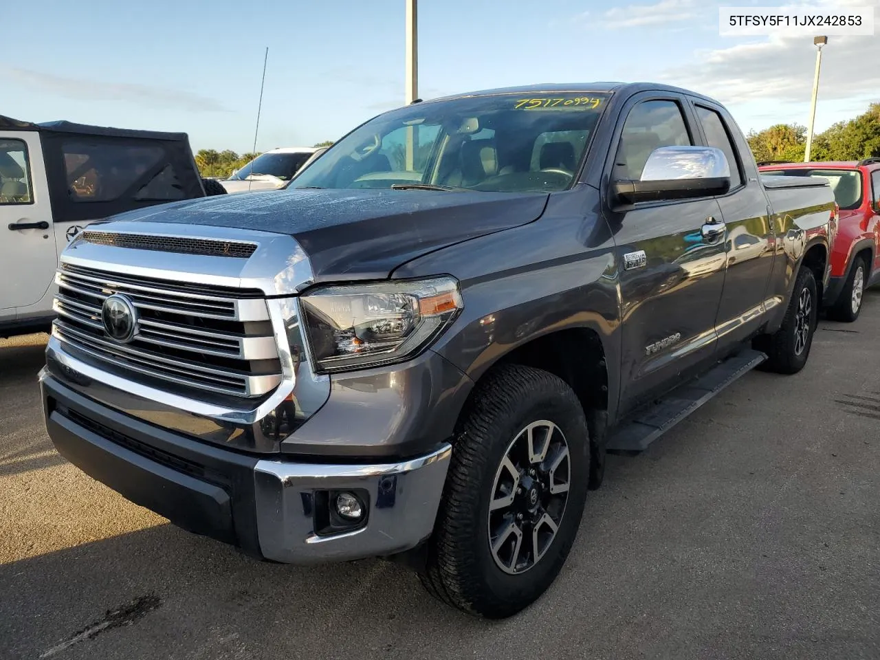 2018 Toyota Tundra Double Cab Limited VIN: 5TFSY5F11JX242853 Lot: 75170994