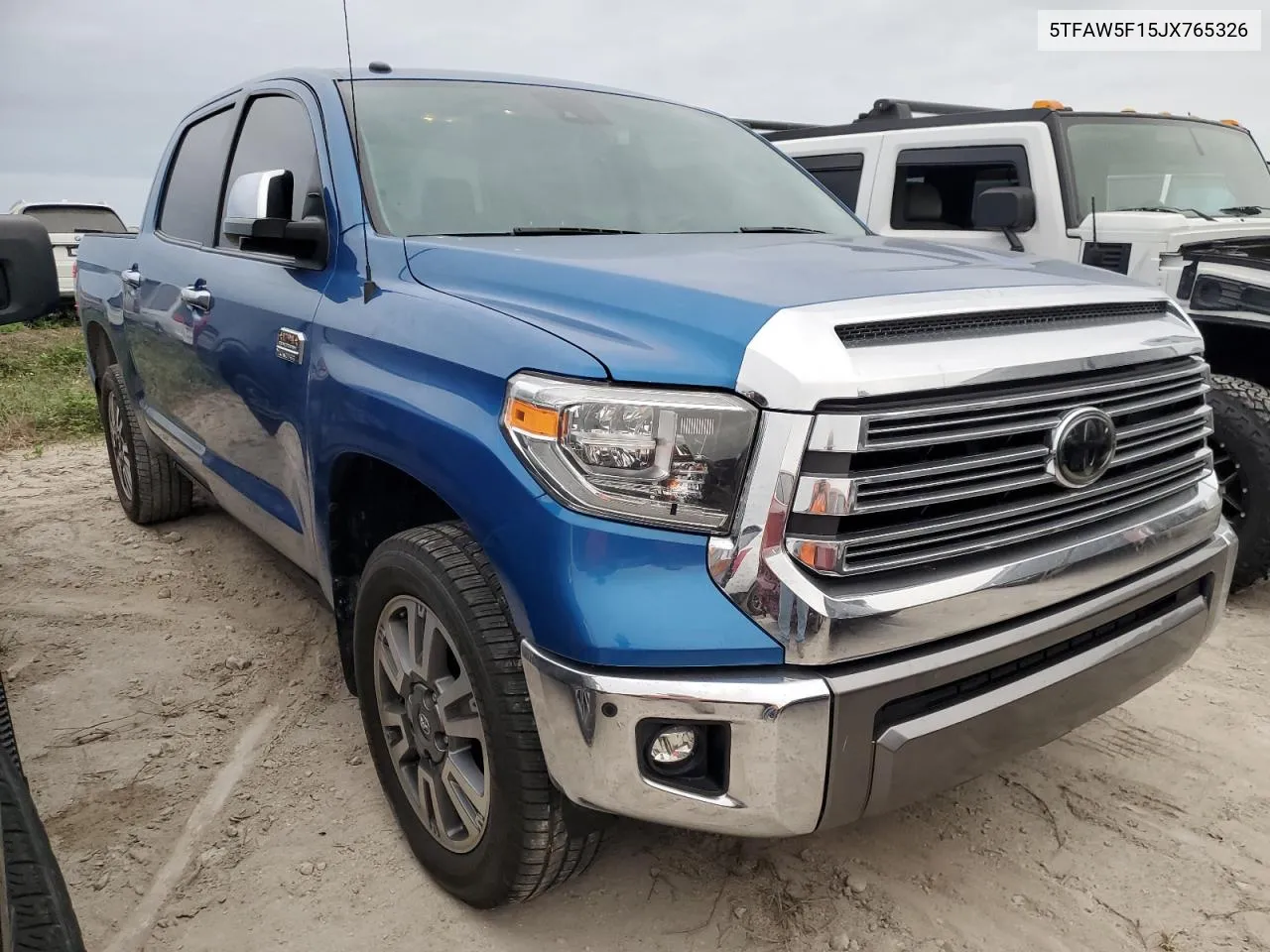 2018 Toyota Tundra Crewmax 1794 VIN: 5TFAW5F15JX765326 Lot: 75416434