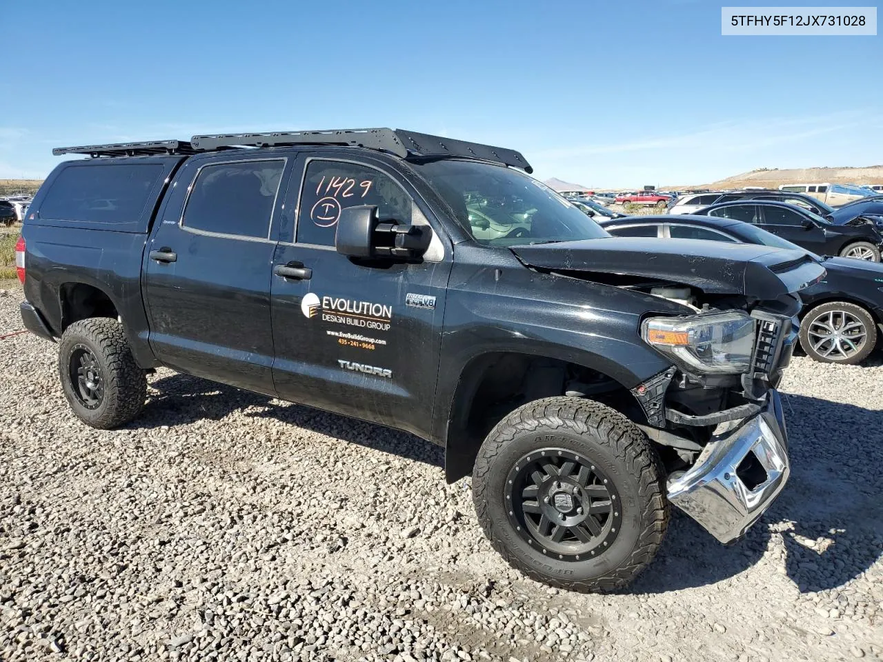 2018 Toyota Tundra Crewmax Limited VIN: 5TFHY5F12JX731028 Lot: 75550604